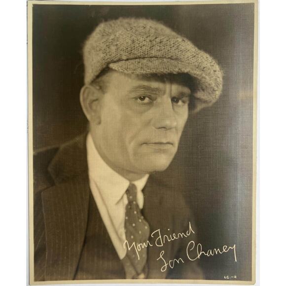 1926 Lon Chaney Double Weight Linen Photo from The Blackbird, Hollywood, Phantom - Picture 1 of 4